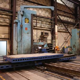 6"Giddings & Lewis#70-SERIES, table type HBM,72 x 168 table,3-Axis DRO,40 HP,#65384