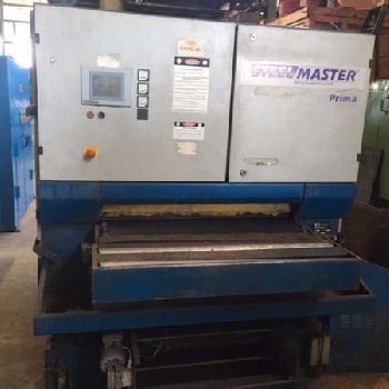 Steelmaster#PRIMA-W-309-RTT, 38" adrasive belt, V/S infeed, 132 x 38 belt feed, 2003