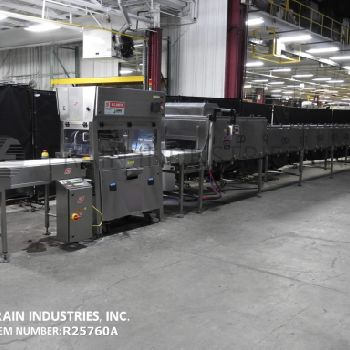 SavageBrothers #16, WC Smith and Jaf Inox complete chocolate enrobing and cooling tunnel line, vari-speed drive