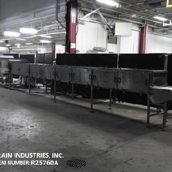 SavageBrothers #16, WC Smith and Jaf Inox complete chocolate enrobing and cooling tunnel line, vari-speed drive