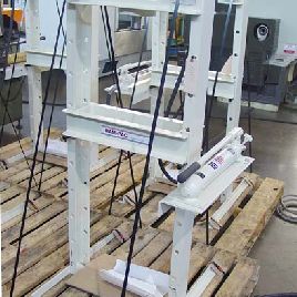 10 Ton,Ram-Pac#HPH-101, H-frame hydraulic press,7-1/4" x 22 BA,18-1/2 B/T uprights,new