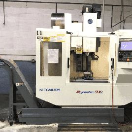 Kitamura#3Xi, 30" X,18 Y,18 Z,10k RPM,Cat 40,30 ATC,rigid tap,clnt,indexer,’00,#32885