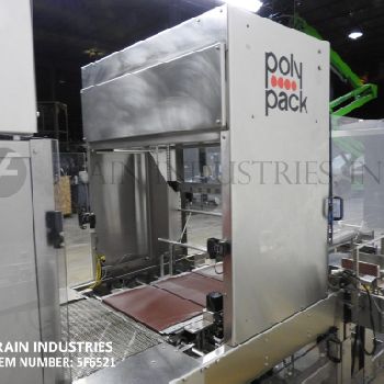 Poly Pack#CHA24DHL, intermittent motion, side infeed, shrink bundling system, 10-20 wraps per minute