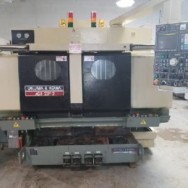 Okuma-Howa#ACT-2SP-2, Fanuc 0T,13.8x7.9",4500 RPM,(2) 8 pos. turret,8 chuck & cllt chuck,’92
