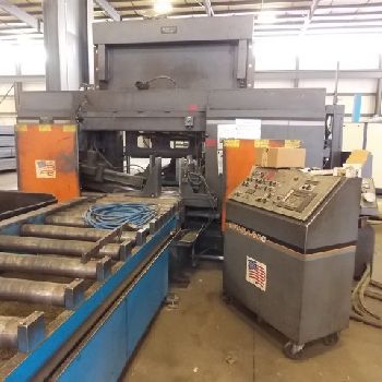 30" x 25HEMWF160LA-DC-C. 2005. 15hp. 460v. 2 blade. Full automatic. (3) 42 tables. (4)vises. EXCELLENT!