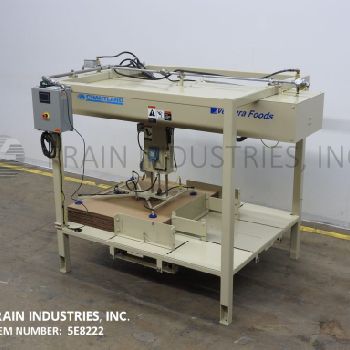 Chantland#SLIPSHEET, slip sheet feeder off Chantland palletizer with rotating pnuematic (4) suction cup pic-n-place