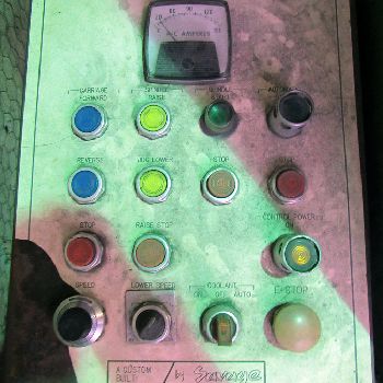 18"Savage#WJS-20, wet type abrasive cut-off saw, 18 blade diameter, 1600 RPM spindle speed, 30 HP, 36 x 24 table, #18884