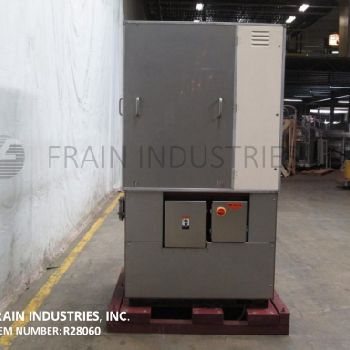 Aasted#DWM3000, 14 plate chocolate tempering system, 3000 kg (6600 lb)/hr., 6 bar pressure, water jacketed plates