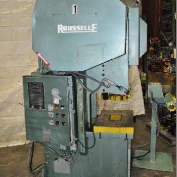 55 Ton,Rousselle#G1-55, 3" str, 13 SH, 4 ram adj, 28 x 18 bed, A/C & brake,’98