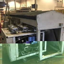 Flow#IFB, waterjet w/Dynamic cutting,100 HP intensifier,87000 psi,6’ x24’ max cut capacity