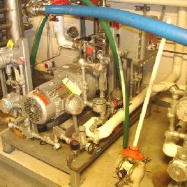 50 CFM,Busch#NC0070, single stage Cobra dry screw vacuum pump,Carbon Steel,5 HP,230/460 V.XP motor,#34418 (3 available)