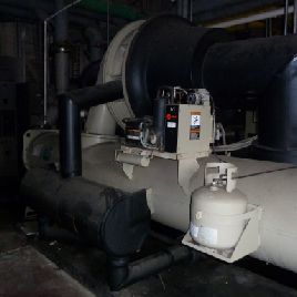 555 Ton,TraneCentrvac #CVHF-555, centrfugal chiller, water cooled, two stage compressor, #45148