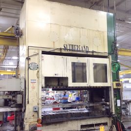 330 Ton,Sutherland#SP2-D300-120-60-12, 12" stroke,30 SH,air cl. & brake, 2000,#10422