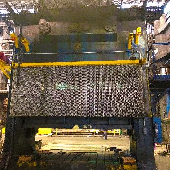 1000 Ton,Clearing#F-21000-144, wide bed crankless type,18" str,144 x 74 bed,under power