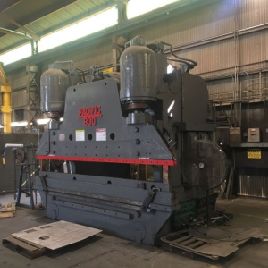 600 Ton,Pacific#600-10, hydraulic, 10’ OA,101" BH,12 str,14 thr,22 open hght, 1954