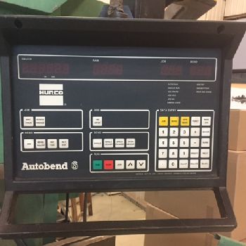 175 Ton,Piranha, sgl cylinder hyd brake,14’ OA,Hurco AB 6 control,Hurco X-Axis CNC BG,’02