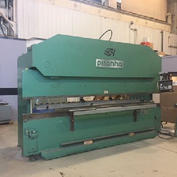 175 Ton,Piranha, sgl cylinder hyd brake,14’ OA,Hurco AB 6 control,Hurco X-Axis CNC BG,’02