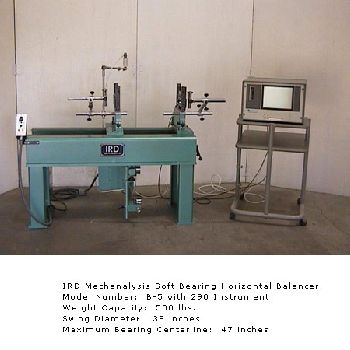 500 lb.IRD#B-5, 38" swing,47 bearing centers,290 instrument,belt drive,guaranteed