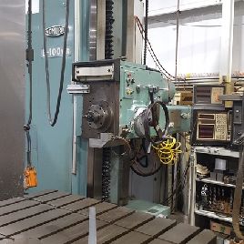 4"Nomura#B100-WR, 63 x 55 rotary table,30 HP,1200 RPM,Fanuc 16M,retrofit 1998