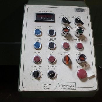 26"W.J. Savage#WJS-20, abrasive automatic cut off saw,wet type,1300 RPM,moveable t-slot table,enclosure,#11085