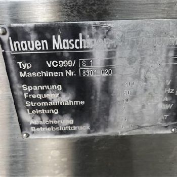 Inauen Maschinen AG VC999 Vacuum skin packaging machine