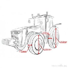 NEW HOLLAND 6070 / T6 / 5050/5060 / TD5 / T120 8340 NEUMÁTICOS Y LLANTAS DE CALIDAD "VERSIÓN 2