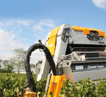 Pellenc 8090, grape harvester attachment