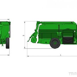 Horizontal feed mixer FARESIN, model Master 1200