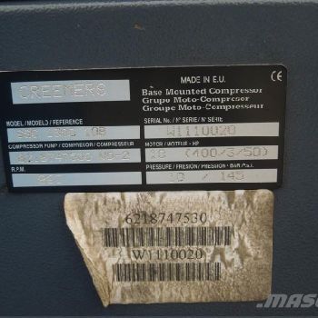 Creemers SPRĘŻARKA TŁOKOWA 7KW OBUDOWA AKUSTYCZNA