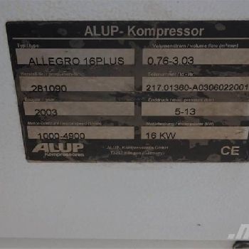 Alup KOMPRESOR ŚRUBOWY ALLEGRO 16KW 03R FALOWNIK