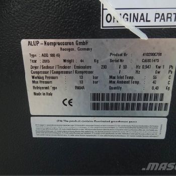 Alup OSUSZACZ ZIĘBNICZY 3,00M3/MIN 2015R