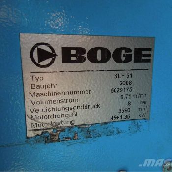 Boge SPRĘŻARKA ŚRUBOWA SLF51 45KW 2008R FALOWNIK