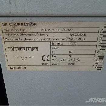 MARK KOMPRESOR ŚRUBOWY 22KW 2007R!!!