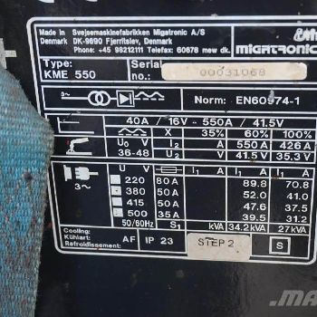 MIG MIGATRONIC KME 550 SYNERGIC