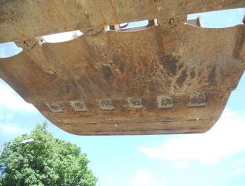 Backhoe 1150 mm, m. Cutting edge directly bolted, approx. 900 ltr. Content