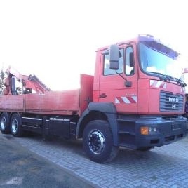 MAN F2000 FE 460 A grue arrière à palettes Palfinger PK 35