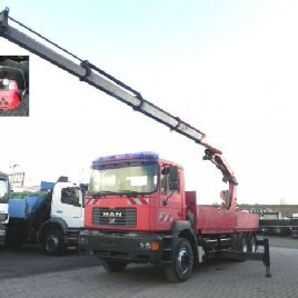 MAN F2000 FE 460 A grue arrière à palettes Palfinger PK 35