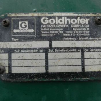 Goldhofer 3-axle low bed semi-trailer STZL 3-36 / 80 low loader
