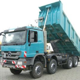 Mercedes-Benz Actros 4141 8x6 4 axle dump truck Meiller 17m³