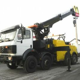 Grue à plateau, lunettes, treuil, etc., Mercedes-Benz SK 3535