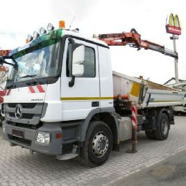 Mercedes-Benz Actros 1841 2-axle tipper crane Greiferst.