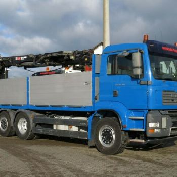 MAN TG-A 26.390 6x2 Flatbed Tail Crane Switch, Hiab