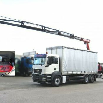 MAN TG-S 26.360 6x2-2 BL flatbed rear crane 5xhydr, f