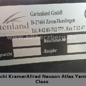 Other attachment spreaders for small tractors MFS 150