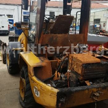 Hydrema WL 470, fire damage