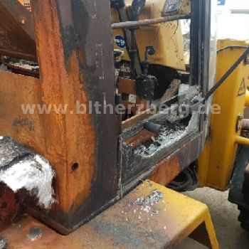 Hydrema WL 470, fire damage