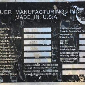 Bauer rotary drilling rig / drilling rig BG 24 H