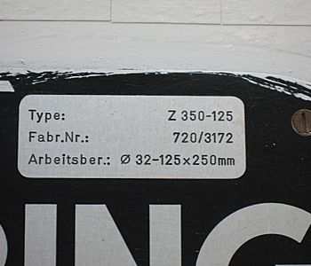 Honing Machine - Internal - Vertical Gehring Z 350-125