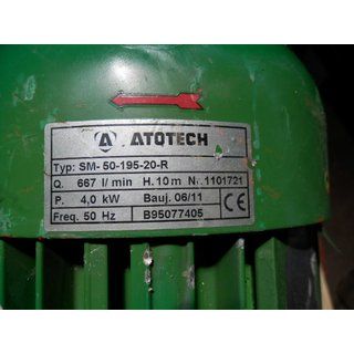 B13692 Electric motor with long shaft 4 kW spare part SM-50-195-20-R B5