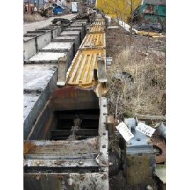 23778 | Trough chain conveyor Redler heatable coolable TKF 11.8 m 550 x 420 to 300 to / H used